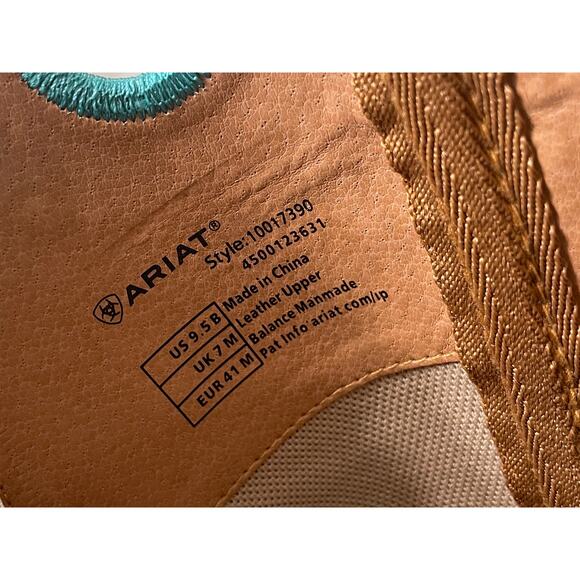 Ariat Womens Round Up Ryder Western Boot Sassy Brown Leather Size 9.5 NIB Cowboy - Picture 13 of 15